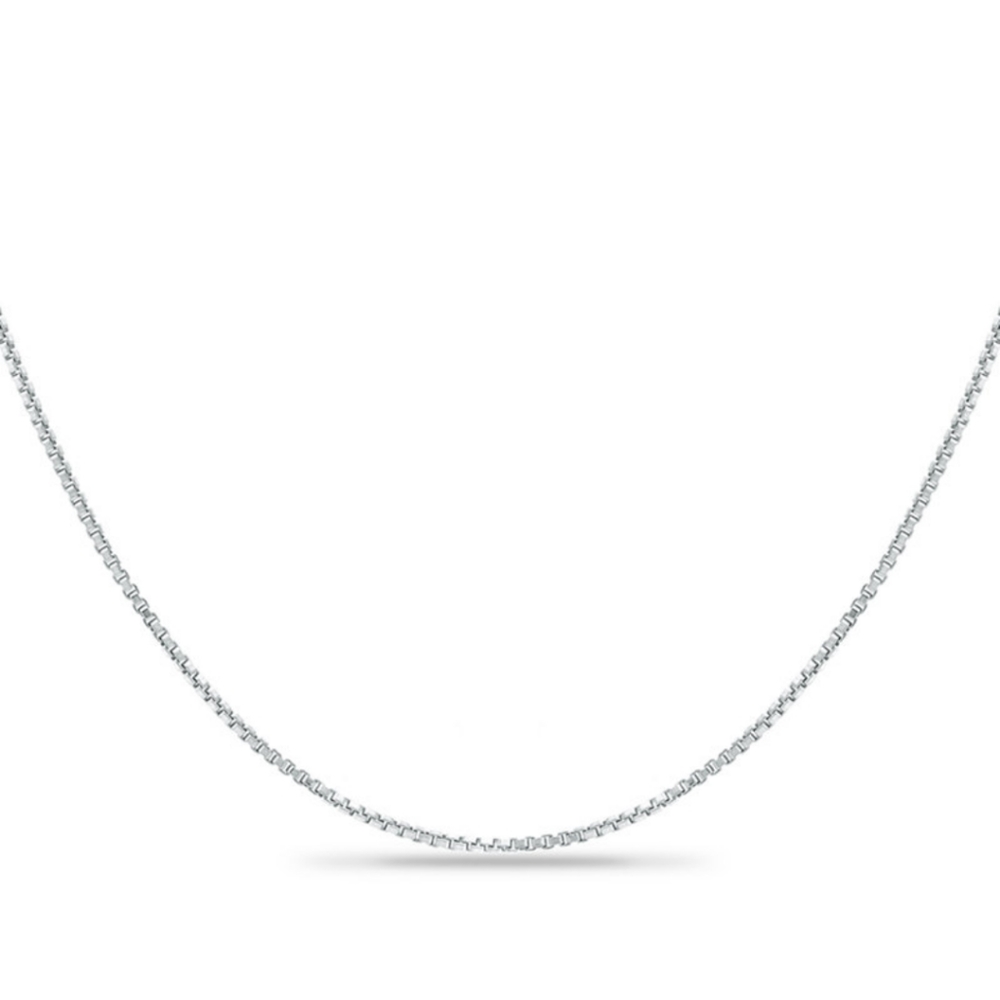 Sterling silver rounded box chain 18", NEW - Picture 5 of 8